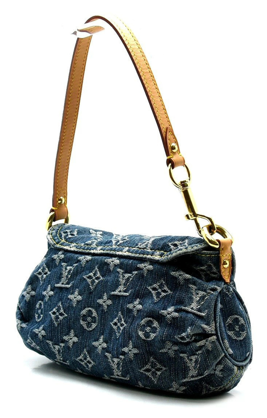 Louis Vuitton Shoulder Bag Semi One Denim Blue Monogram 2way Pleaty